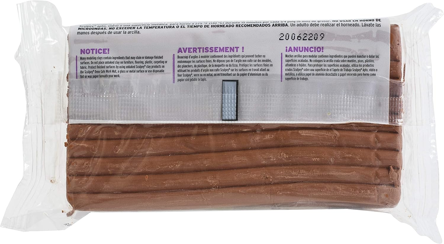 Polyform S01T Original SCULPEY - 1Lb/454Gm - Terracotta Polymer Clay Accessory