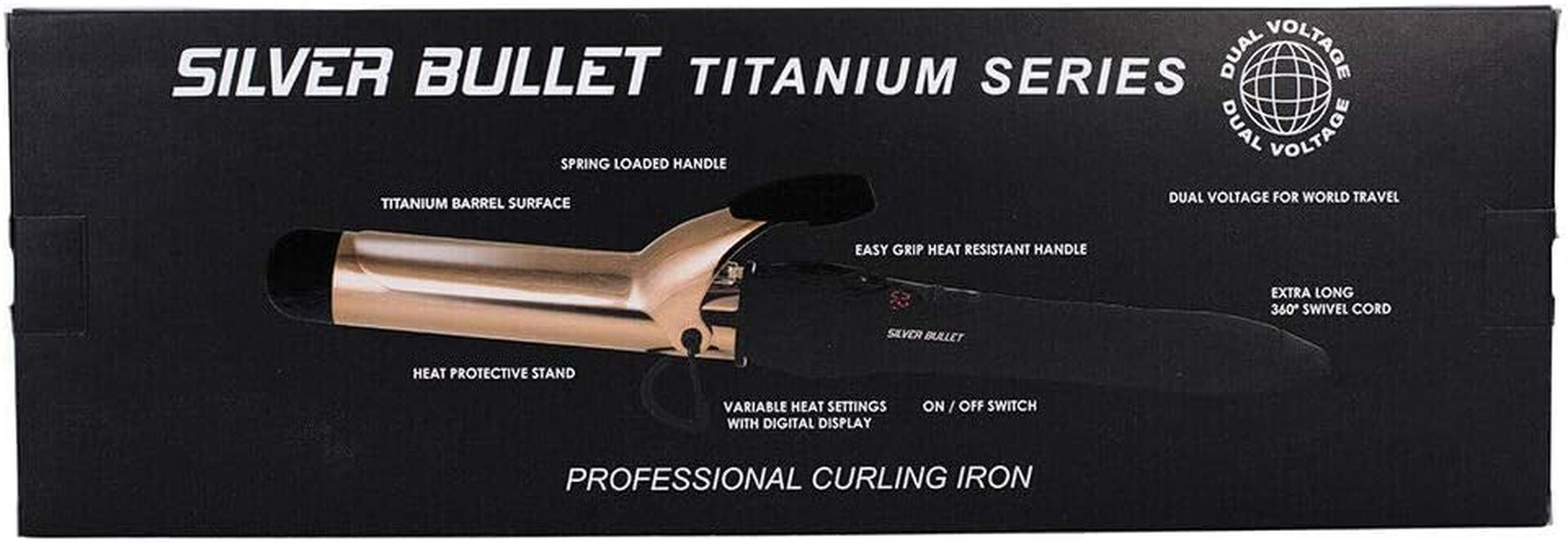 Silver Bullet Fastlane Titanium Curling Iron, Rose Gold, 32Mm image number 3
