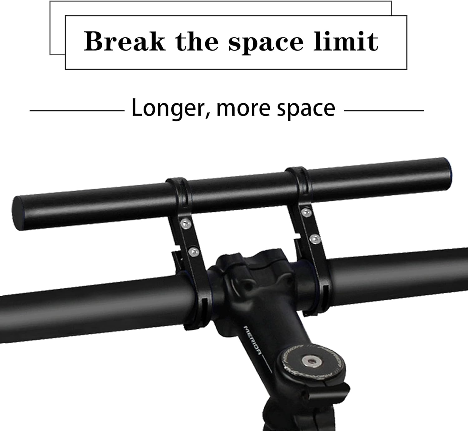 Bike Bicycle Double Handlebar Extender Extension,11.8"(30 Cm) Aluminum Alloy Super Long Bracket Accessories，For Bike Mounts,Extender Bars, Headlights,Light Lamp,Phone Mount,For 31.8Mm/25.4Mm Caliber image number 6