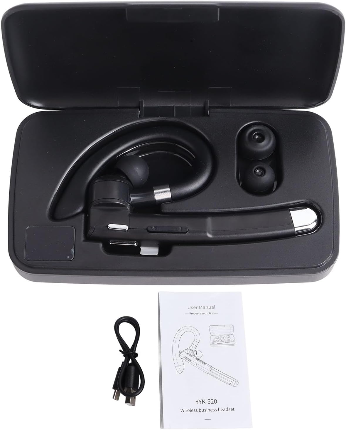 Goshyda 5.1 Earphones, Single Ear Noise Cancellation, Comfortable, Adjustable Headset for Driving image number 2