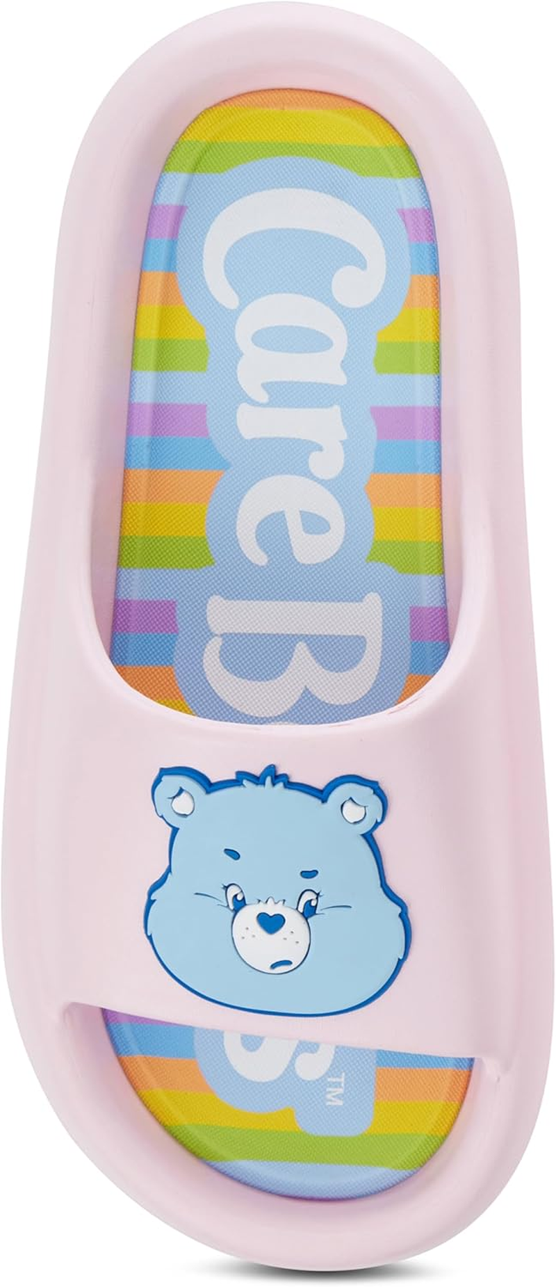 Care Bears Ladies Comfort Slides - Ladies Classic Comfort Foam Slide Sandals - Cheer Friend Funshine Good Luck Slip on Slides image number 4