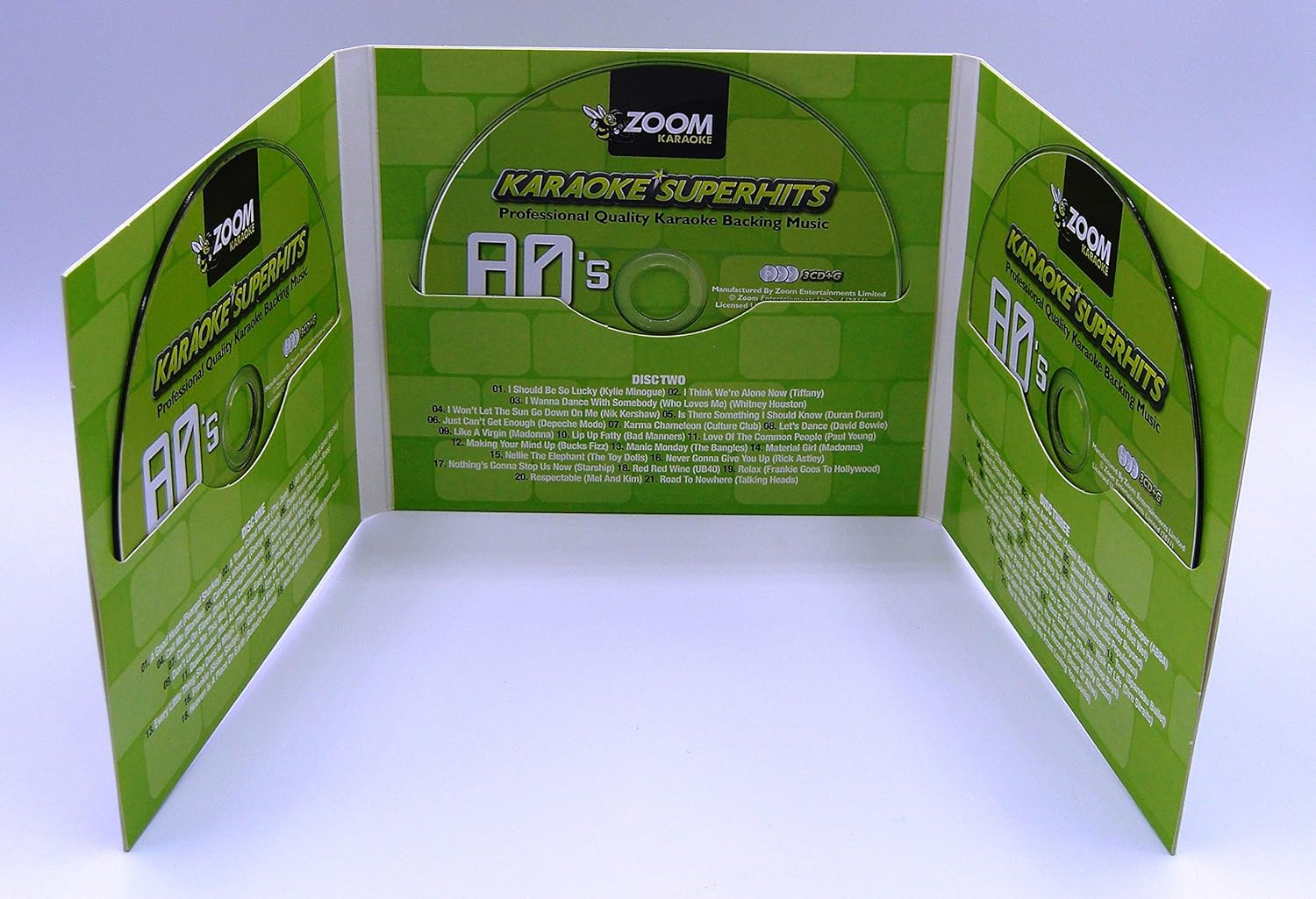 Zoom Karaoke CD+G - 80S Superhits 1 - Triple CD+G Karaoke Pack