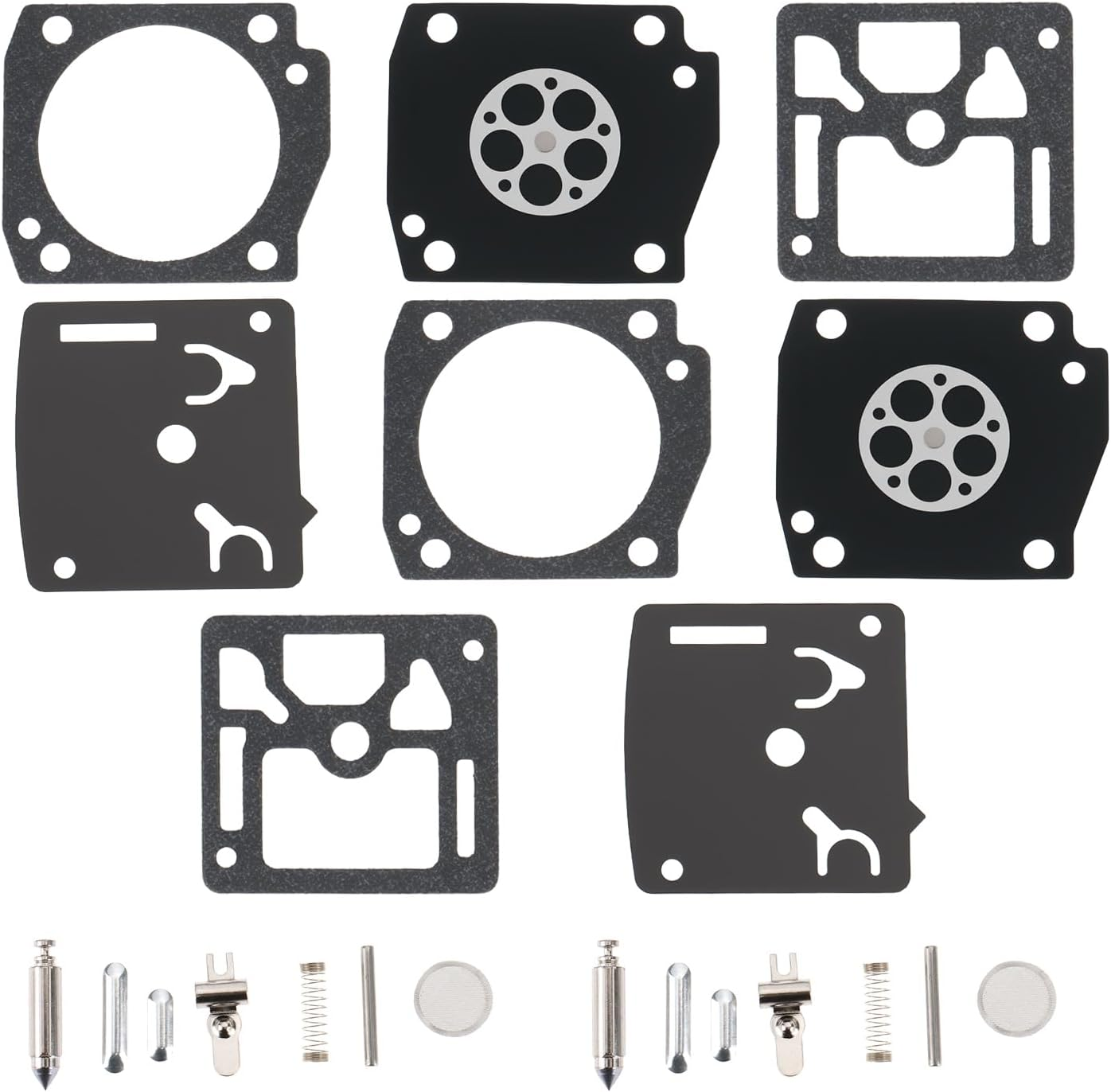 OTOTEC 2 Set Chainsaw Carburetor Diaphragm Repair Kit Replaces RB-122 Compatible with Husqvarna 346XPT 351 353 340 345 Chainsaw image number 4