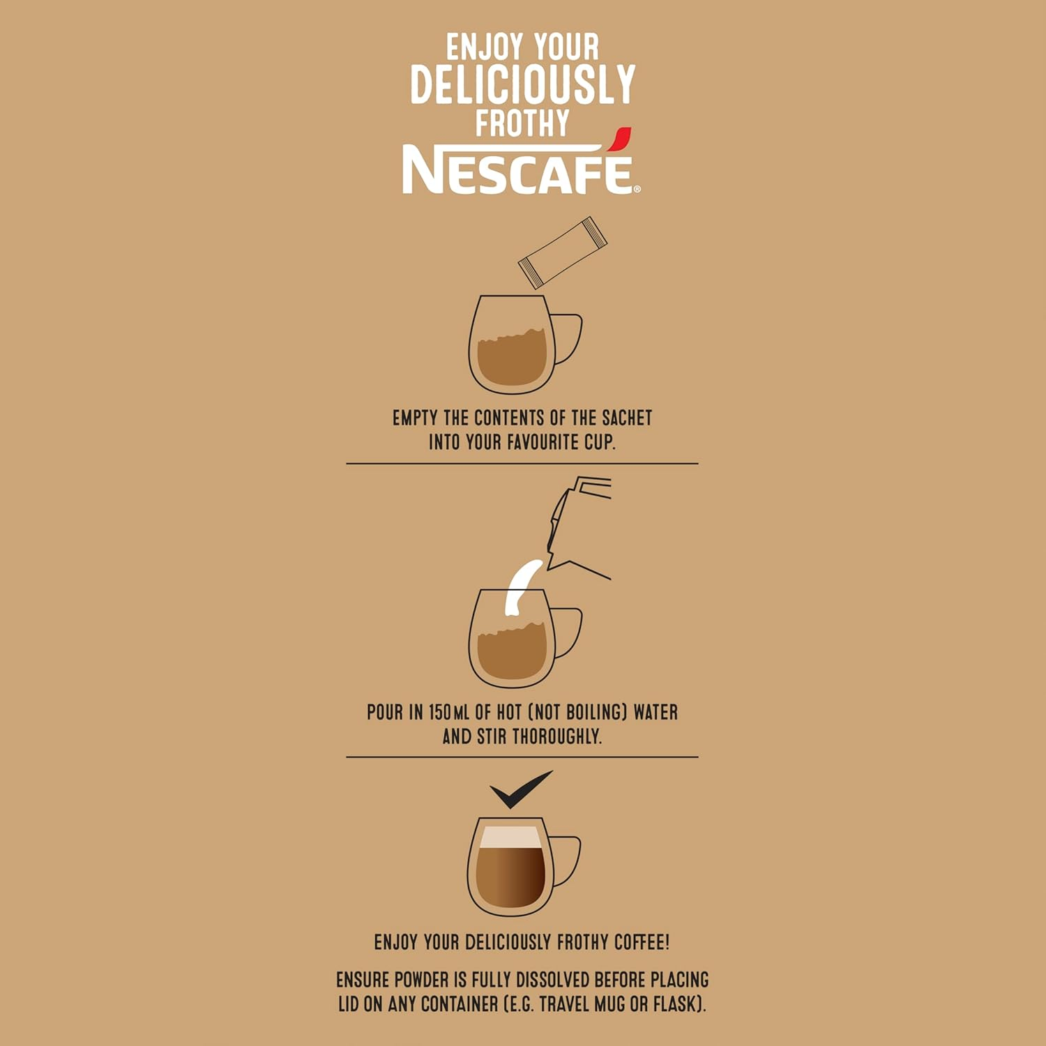 NESCAF&Eacute; Caramel Latte Instant Coffee Mixes Sachets 78 Pack (3 X 26 Pack)