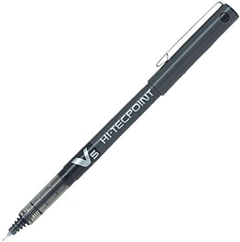 Pilot V5 Hi-Tecpoint Extra Fine Rollerball Pen 0.5Mm Nib Tip, Business Colour Black Blue Red image number 3