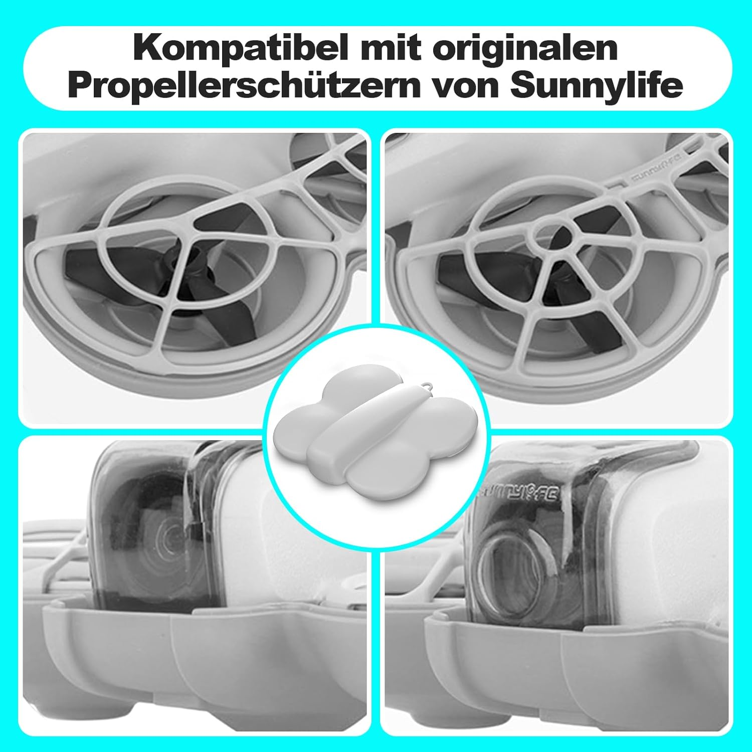 Letcdfer DJI Neo Plastic Carry Case - Grey Colour, Grey, No image number 2