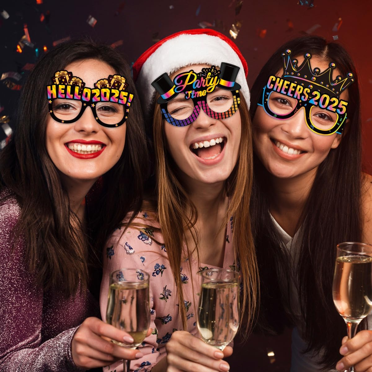 Happy New Year&rsquo;S Eve Glasses 2025 - Pack of 16 | New Year&rsquo;S Eve Party Supplies 2025 | Happy New Year Glasses 2025, Happy New Year Decorations 2025 | New Year&rsquo;S Glasses, New Year&rsquo;S Eve Decorations image number 1