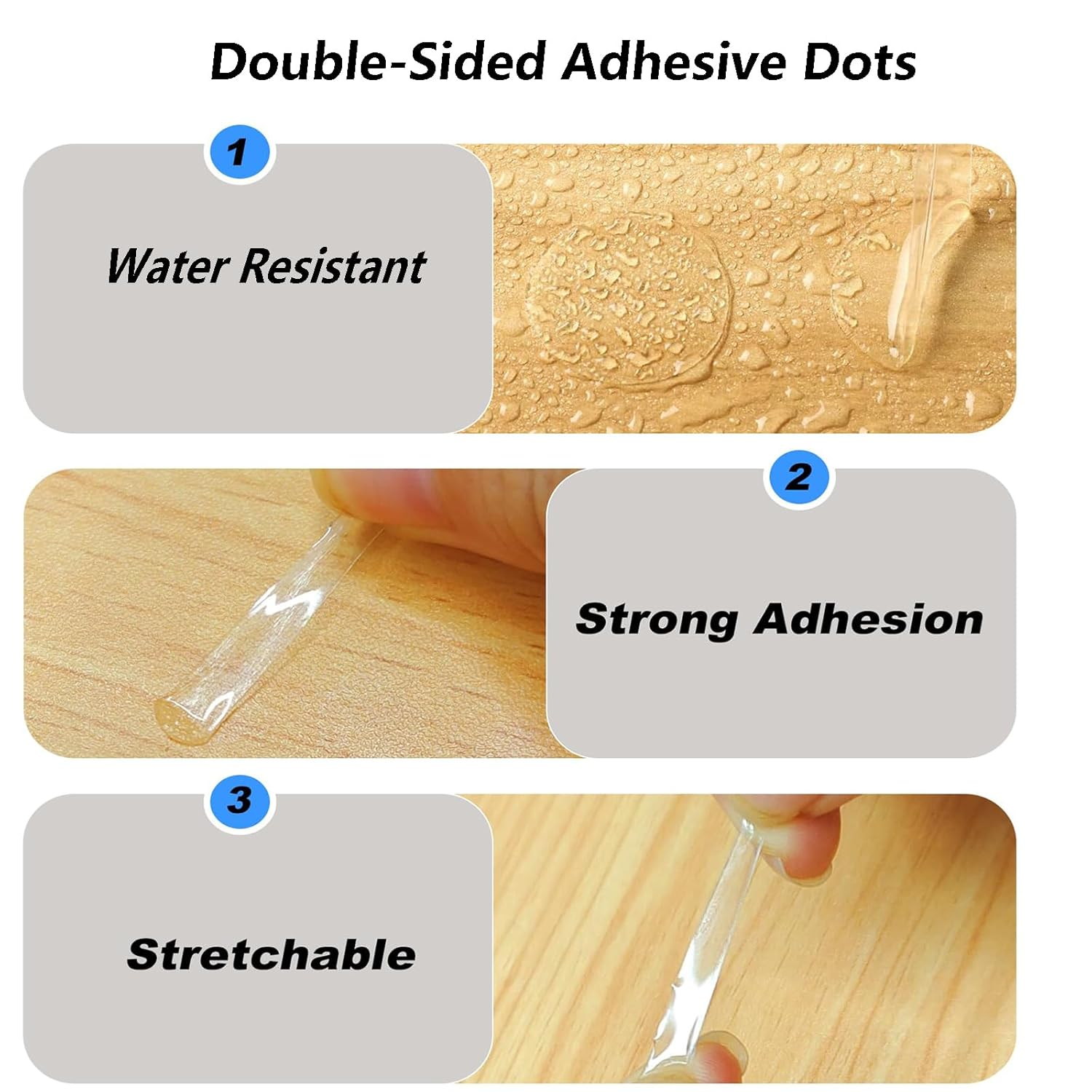 Meagtllva 200 Pieces (20Mm/0.78") Double Sided Adhesive round Stickers,Double Sided Sticky Dots,Round Clear Tape for Balloon,Crafts,Art Decoration,Wedding Decoration (20Mm-200Pcs) image number 6