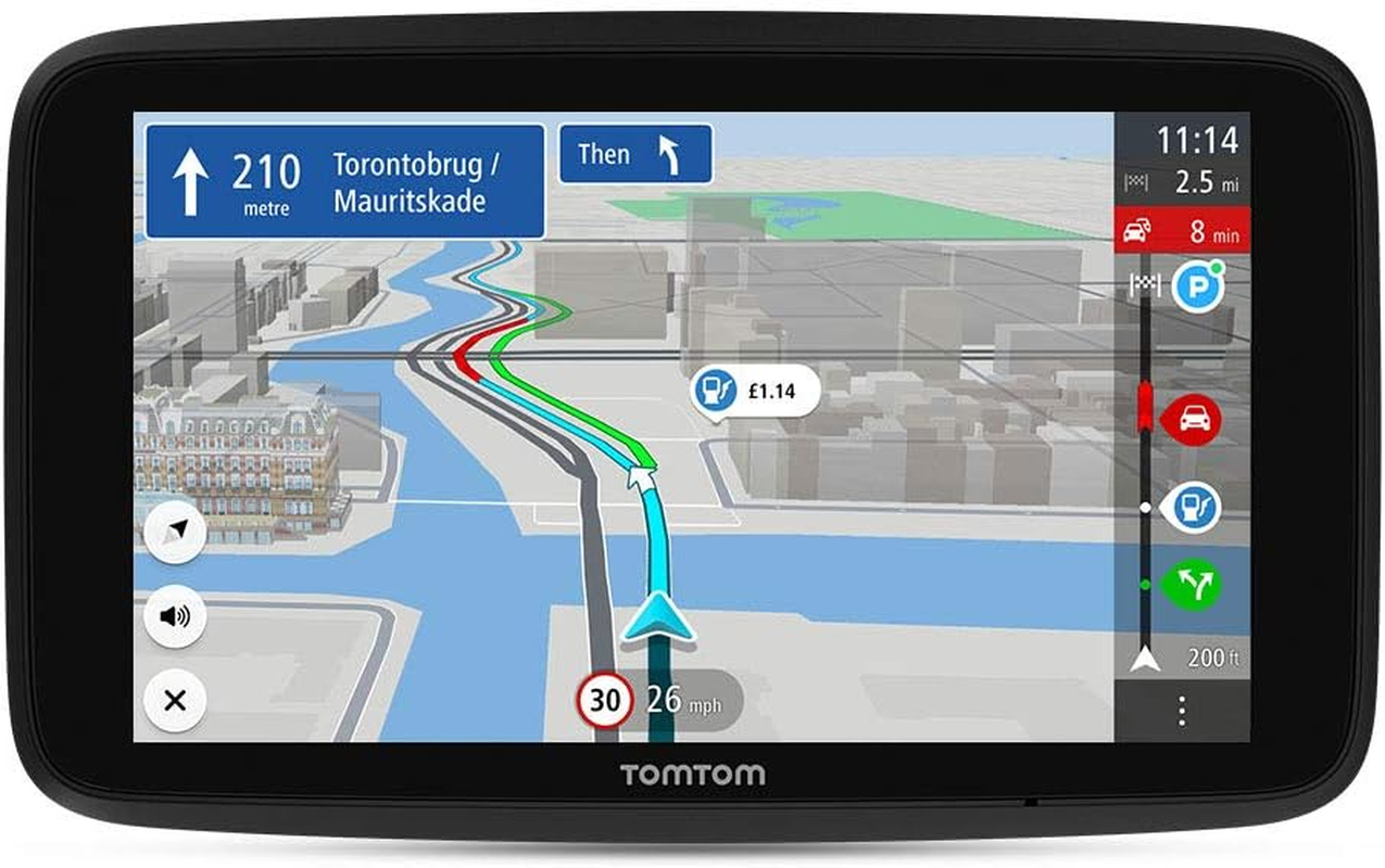 Tomtom Car Sat Nav GO Discover, 6 Inch, with Traffic Congestion and Speed Cam Alerts Thanks to Tomtom Traffic, World Maps, Quick-Updates via Wifi, Parking Availability, Fuel Prices, Click-Drive Mount image number 5