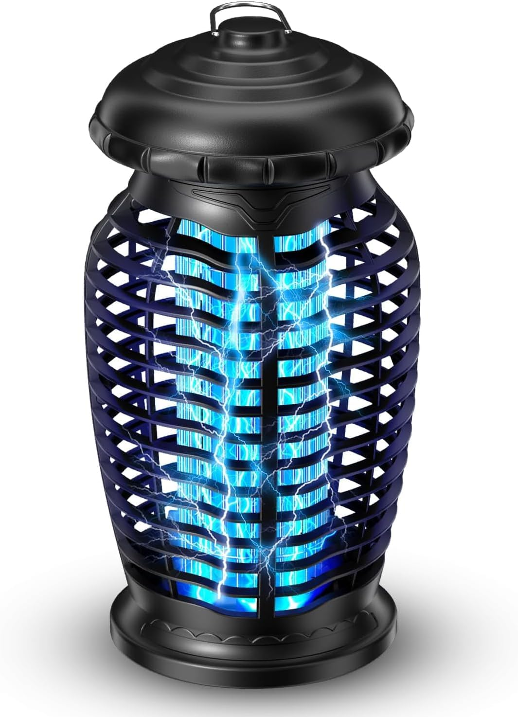 Bug Zapper Outdoor Electronic Mosquito Zapper,Ip67 Waterproof, 4200V 20W Mosquito Killer Lamp Electric Hangable Fly Killer Light Fly Insect Trap Killer for Home, Patio, Backyard, Camping image number 1