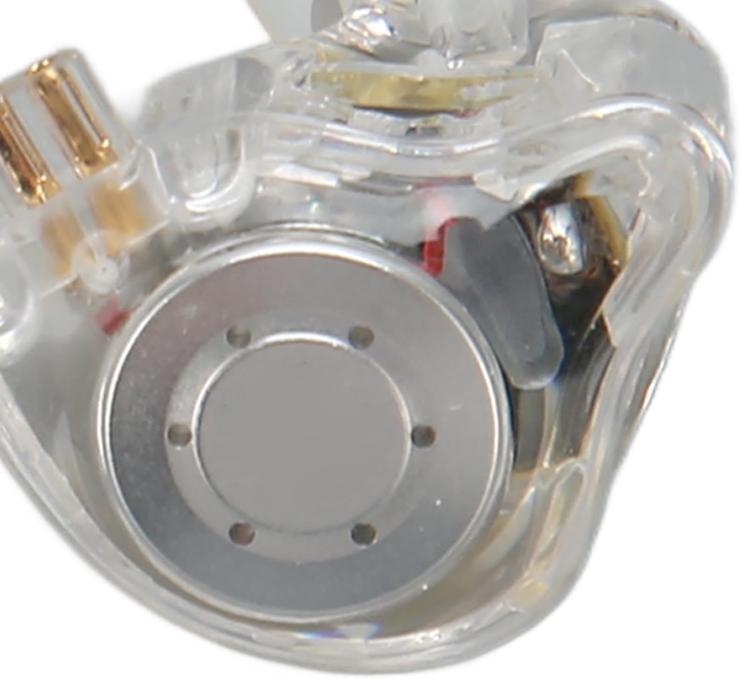 RIZGHWOY EDX PRO Hifi Wired Earphones with Oxygen Copper Wire for DJ Stage Performance - Hifi Earbuds for Travel (Transparent)