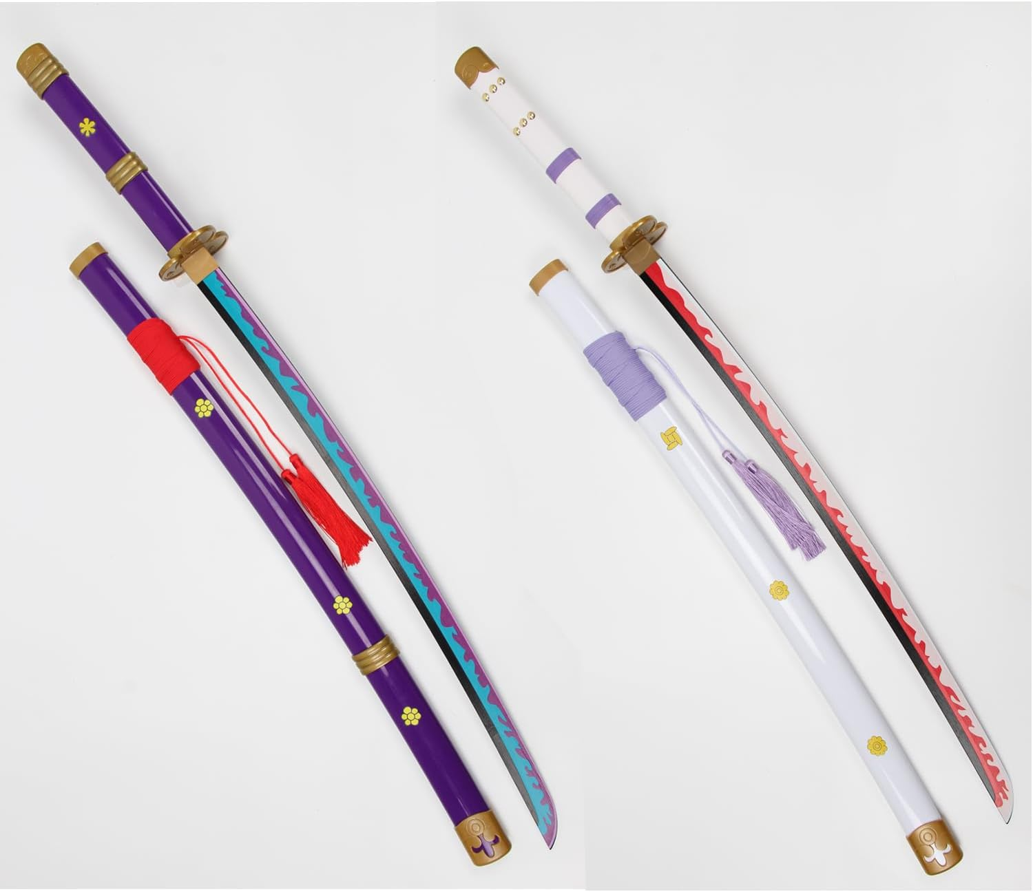 103Cm Roronoa Zoro 2 Piece Yama Enma Set with 2 Single Layers Display Stand and Two Hole Belt,For Cosplay,Collection,Display,Performance image number 5