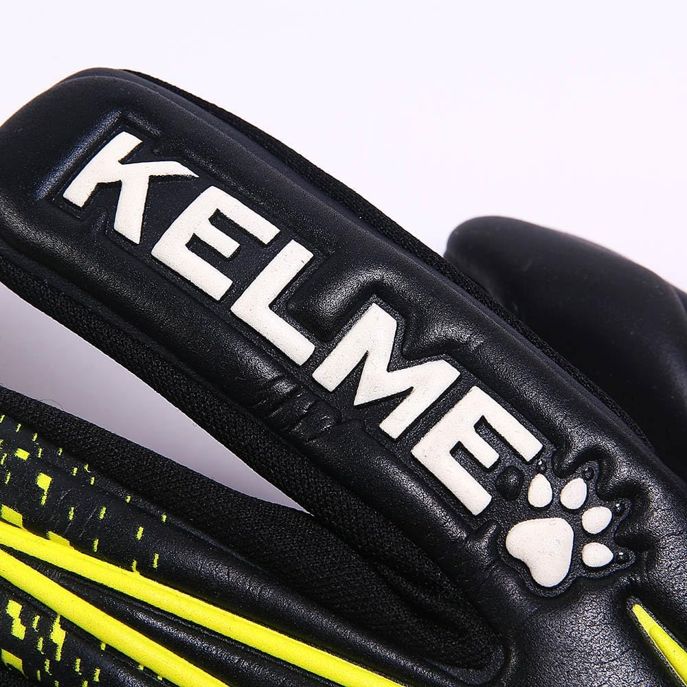 Kelme Vortex Training Goalkeeper Gloves, Black/Neon Yellow, Size 11 image number 3