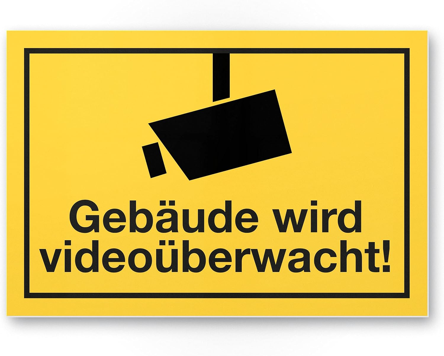Komma Security Building Is Video Surveillance Plastic Sign Information Sign 30 X 20 Cm Safety Sign Indoor Outdoor Company Building Warning Video Surveillance &ndash; According to DIN 33450 image number 3