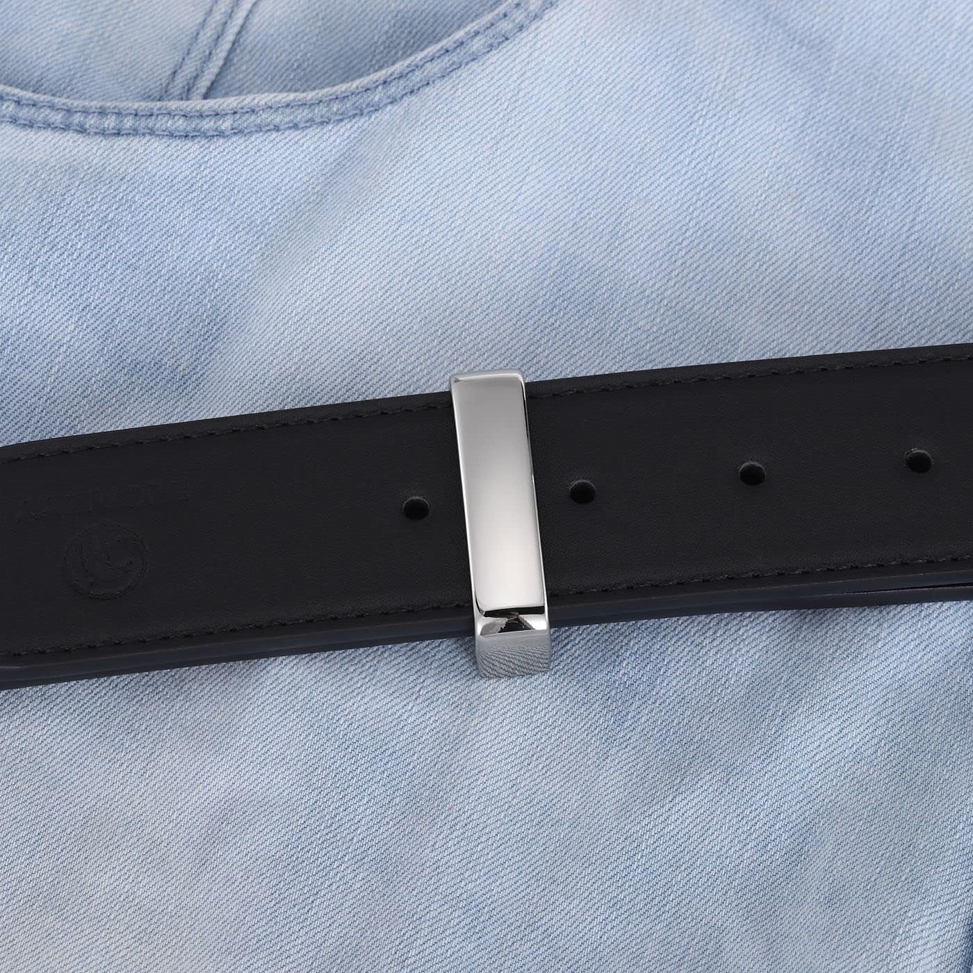 Black Belt Loop Keeper 1 1/2" (38Mm-40Mm) Belt Loop Men'S Belt Buckle Accessories-Gift Box - Bronze Brushed image number 2