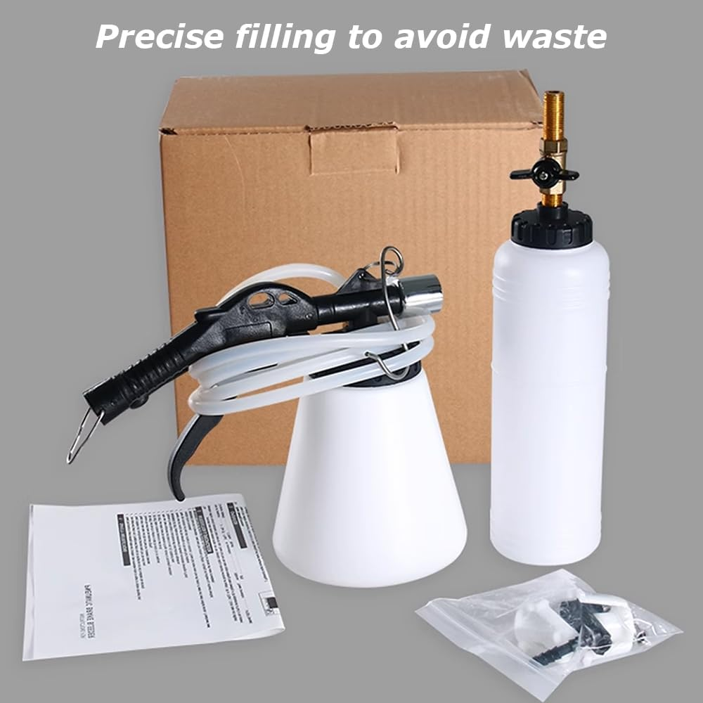 Brake Oil Replacement Tool, Air Brake Bleeder Kit, Vacuum Brake Fluid Bleeder, Pneumatic Brake Fluid Bleeder Tool (Refueling Pot+Pumping Pot) ﻿ image number 4
