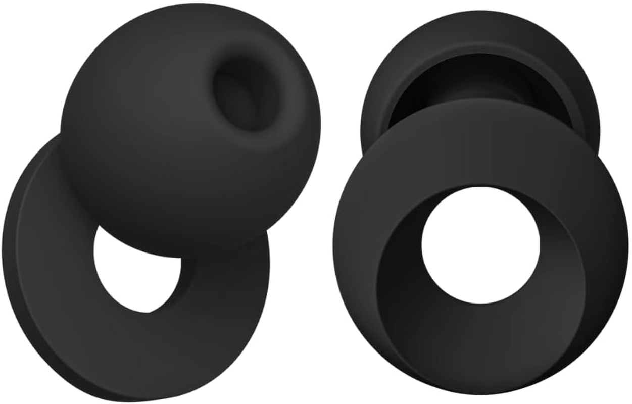Ear Plugs - Flexible Silicone for Superior Hearing Protection, Ultra-Soft Reusable Noise-Reducing Earplugs for Sleep, Focus, Travel | Custom Fit with 8 Tips in XS/S/M/L | SNR 21Db image number 1