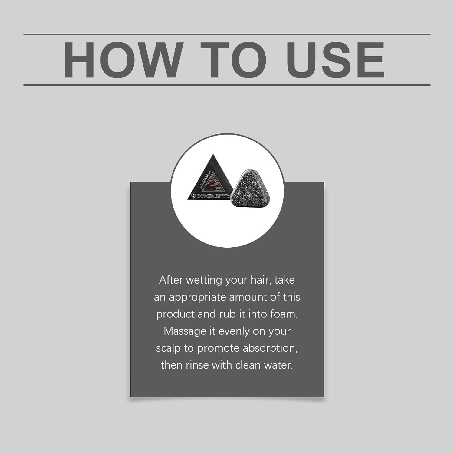 Polygonum Multiflorum Solid Shampoo Bar, Triangular Shampoo Bar - Gentle Cleansing & Deep Nourishing Scalp Care for Women & Men, Balances Scalp Oil for Greasy/Oily Hair, Supports Hair Health. (3PCS) - 2Pcs image number 3