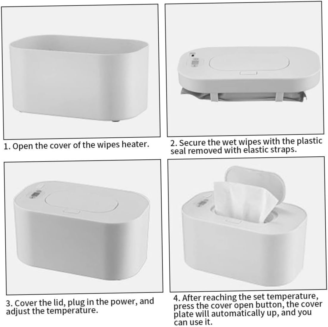Wipe Warmer for Babies Wet Wipes Dispenser Box Heater Baby Wipes Warmer Portable Usb Powered Wet Tissue Dispenser Indoor Outdoor image number 2