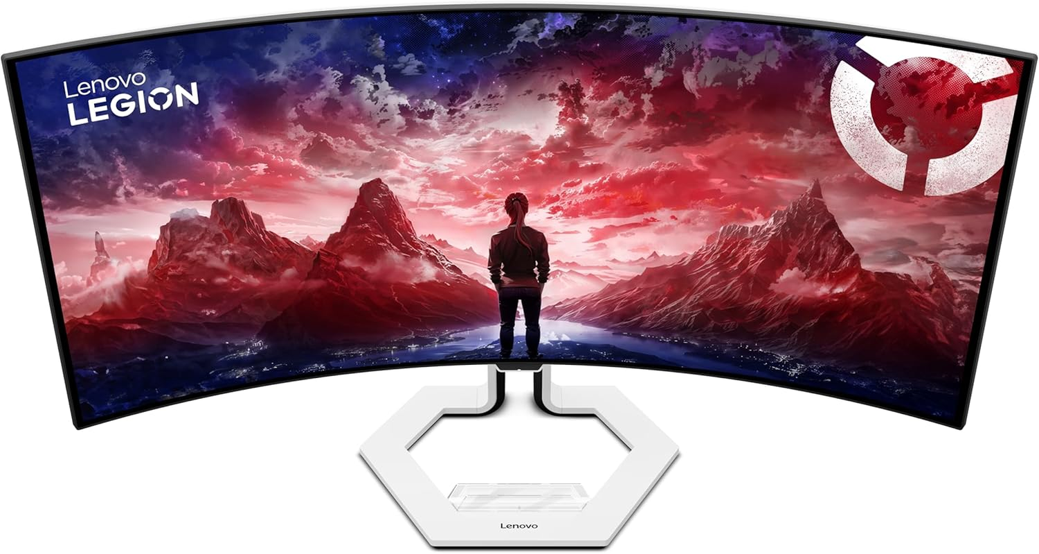 Lenovo Legion Pro 34WD-10 34-Inch WQHD OLED Curved Gaming Monitor, Anti-Glare, 240Hz, AMD Freesync, Eye Comfort, Raven Black image number 2