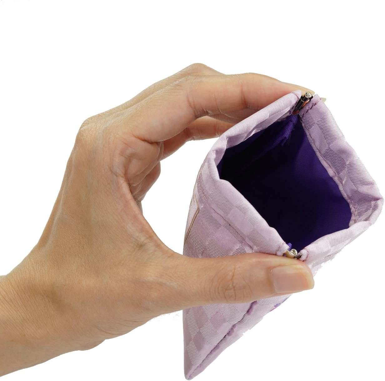 Peanuts/Spring Pouch Snoopy Woodstock (Cherry Blossom and Checkerboard) PNDW1485 Pink image number 1