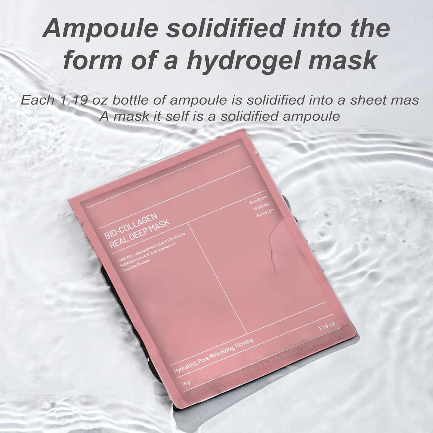 Bukamkom Collagen Face Mask (8 Pcs), Hydrogel Overnight Face Mask for Hydration & Soothing, Hydrogel Collagen Facial Mask, Facial Masks Skincare image number 1