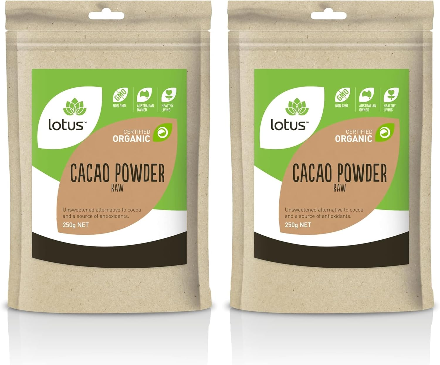 Lotus Organic Cacao Powder Raw 250 G image number 1