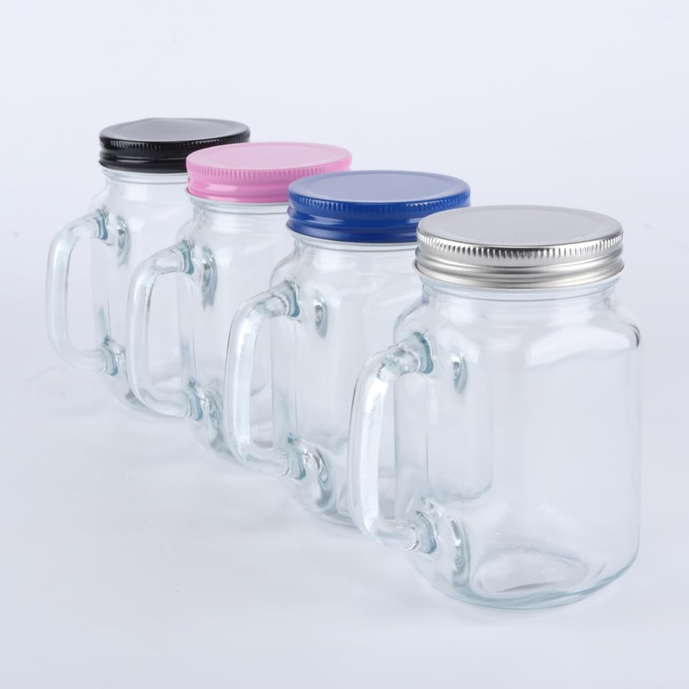 Homemaster Mason Jar with Lid, 450 Ml Capacity image number 5