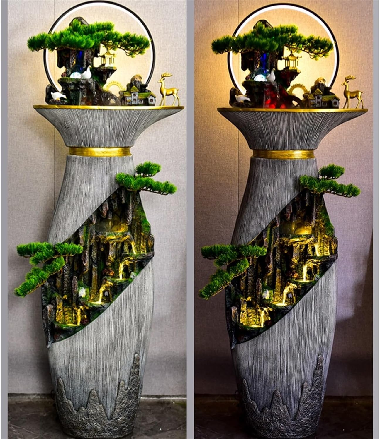 Outdoor Fountain Water Fountain Decoration, Floor Home, Living Room Courtyard Office image number 3