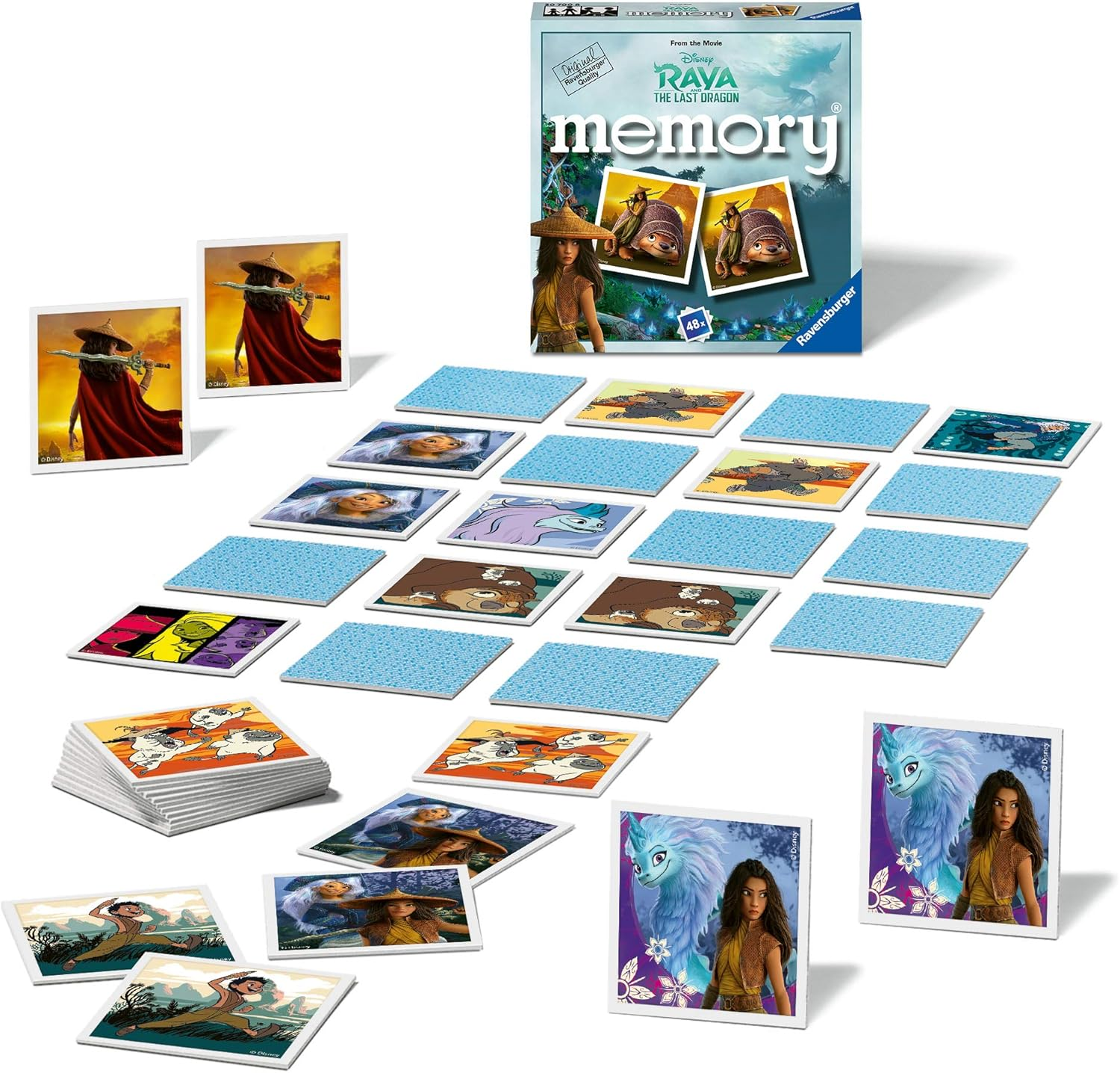 Ravensburger 20700 Raya & the Last Dragon-Mini Memory Game for Kids Age 3 Years and Up image number 4