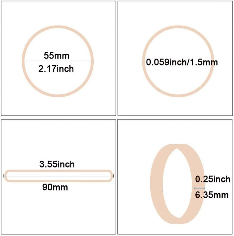 Rubber Bands No.64 Size#64 Elastic Rubber Band 200 Grams Beige Office Supplies File Folders Litter Box image number 3