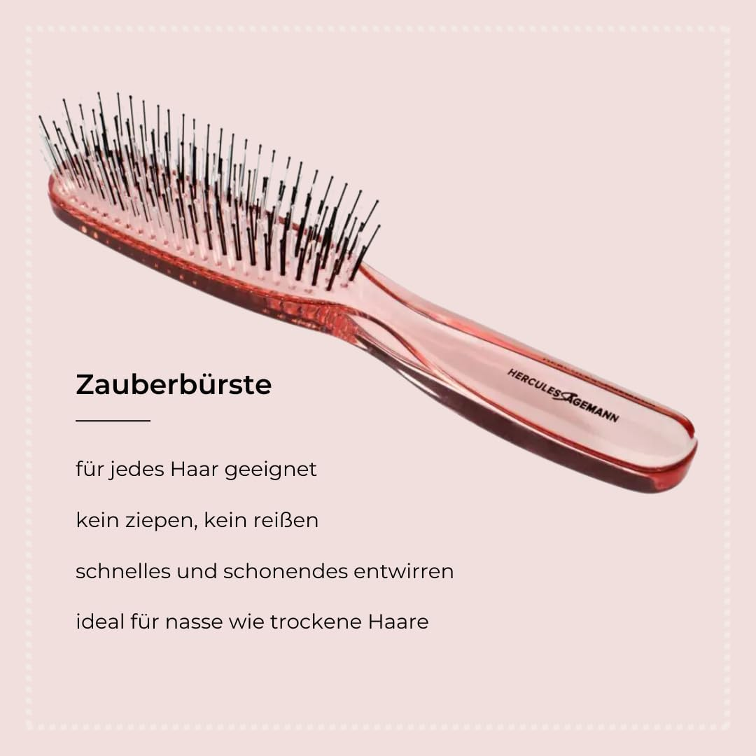 Hercules S&auml;gemann NYH Scalp Brush 8203 Pink Pack of 1 image number 3
