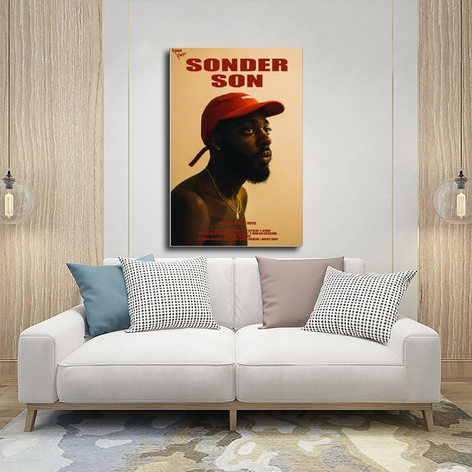 TOBIANG Sonder Son Music Album Cover Signed Limited Edition Canvas Poster Bedroom Decor Office Room Decor Gift Unframe:16X24Inch(40X60Cm)
