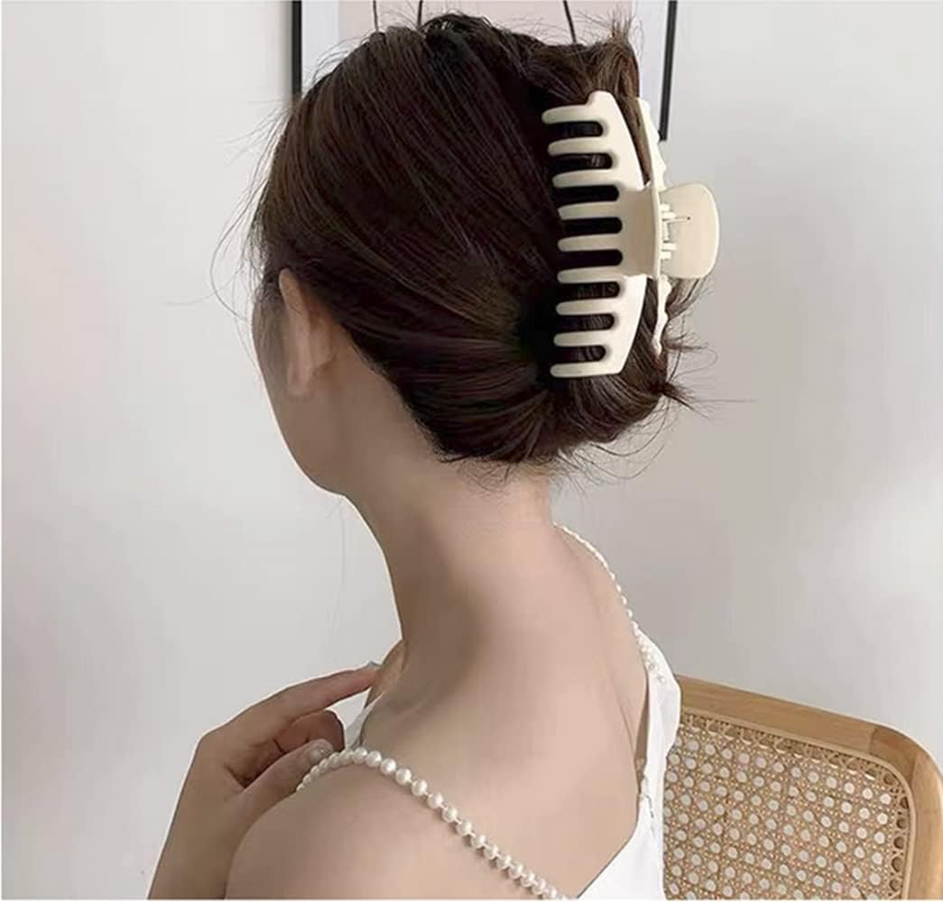 Hair Clips, Large Hair Claw Clips, Hair Pins, Hair Accessories for Women Girls Ladies Kids, Creamy White image number 1