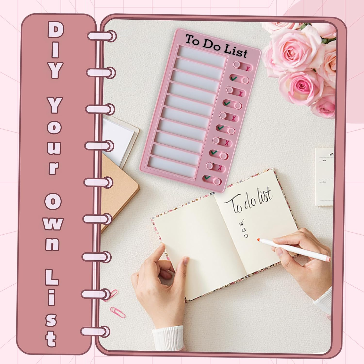 Chore Chart for Kids Multiple Kids, 4 Pcs Plastic Checklist Board Reusable to Do List with 40 Detachable Cardstock, My Chores Slider Chart for Daily/Morning/Bedtime Routine Planning image number 5