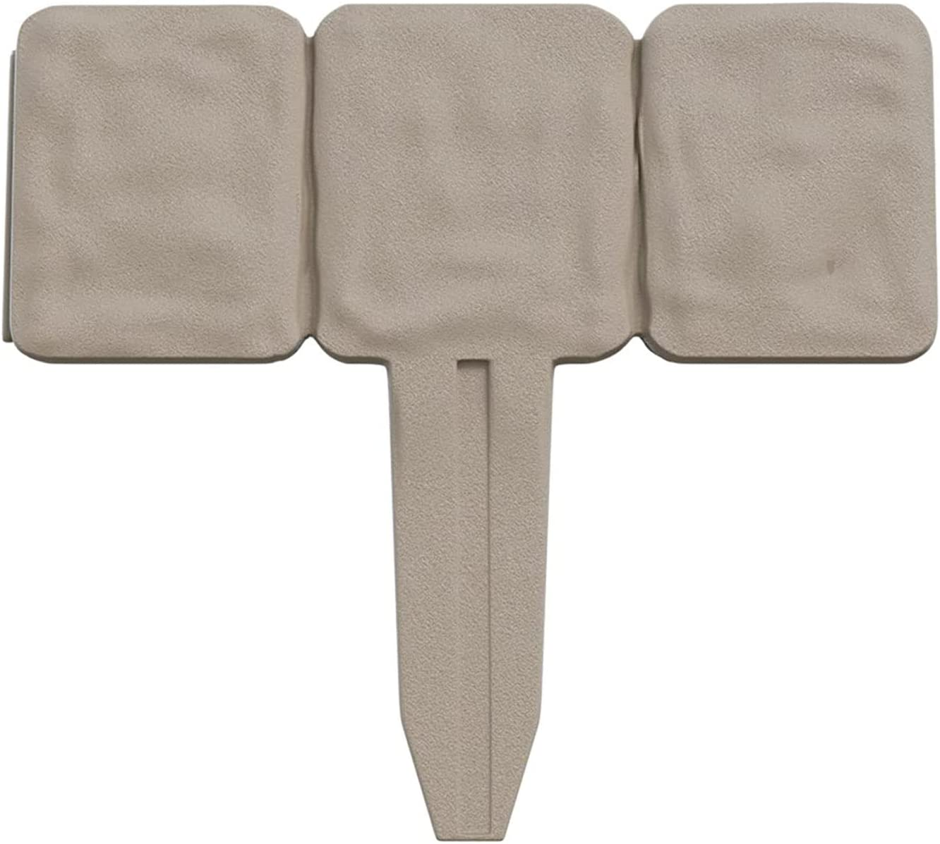 Pure Garden 82-YJ459 Garden 10-Piece-Set of Decorative Flower Bed Edging for Landscaping &ndash; 8-Foot Stone Border &ndash; Interlocking Outdoor Lawn Stakes, Putty image number 4