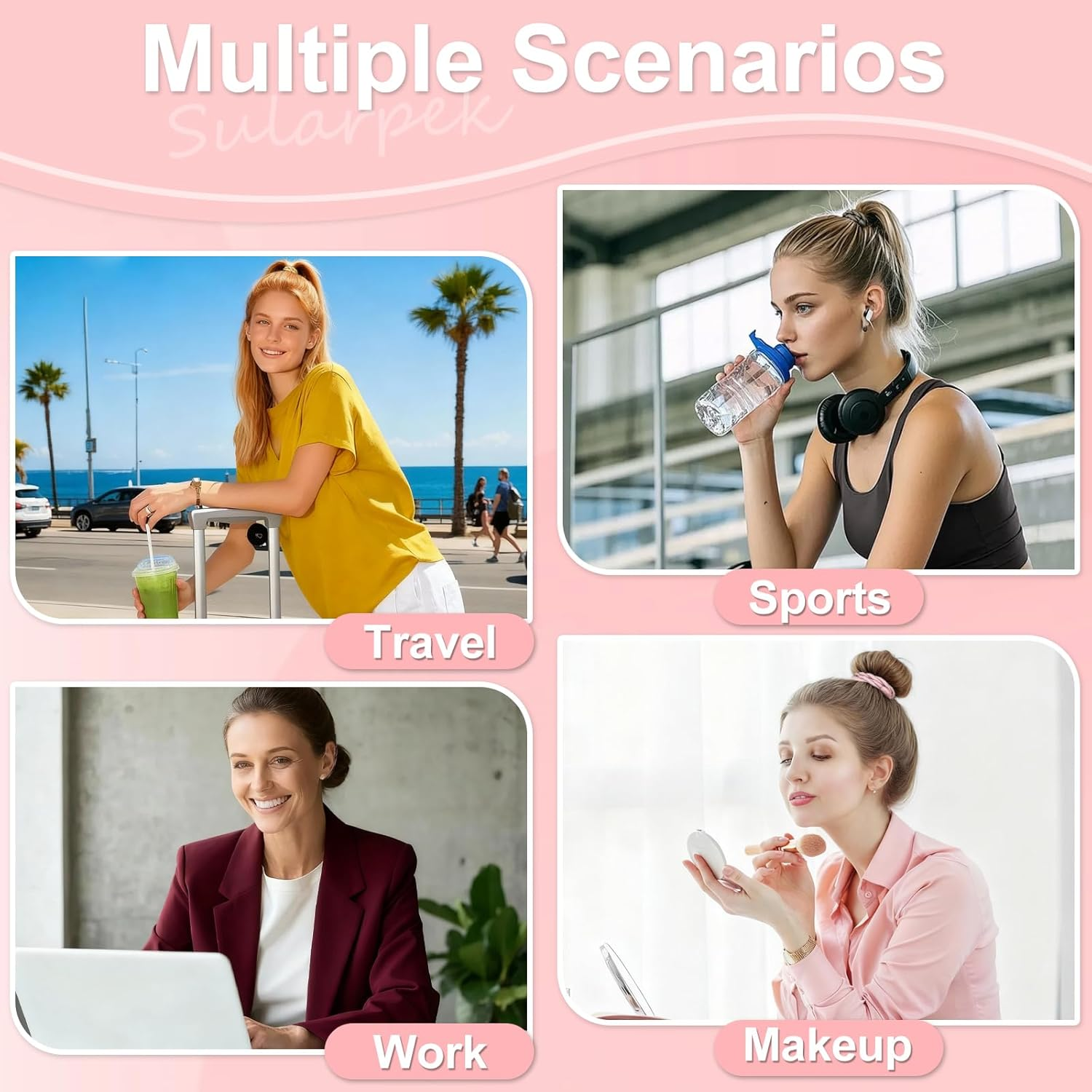 Sularpek Hair Bobbles Girls, Pack of 15 Hair Bobbles for Women, Elastic Braid Elastics, Colourful Hair Bands, Elastic Bands, Stylish Ponytail Holders for Women and Girls, Thick and Curly Hair image number 5