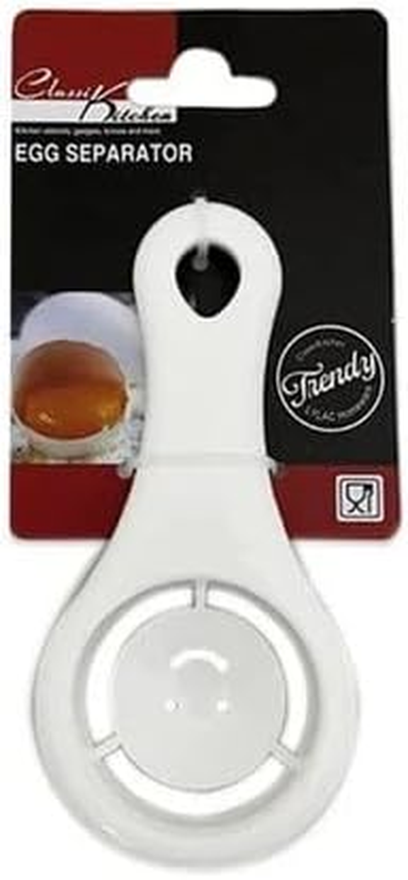 Leona Co Plastic Egg Separator 12.5Cm &ndash; Easy Egg Yolk and White Separator Kitchen Tool &ndash; Durable, Lightweight Baking Gadget with Handle & Hanging Hole &ndash; Mess-Free Egg Divider for Cooking & Baking (2) image number 2