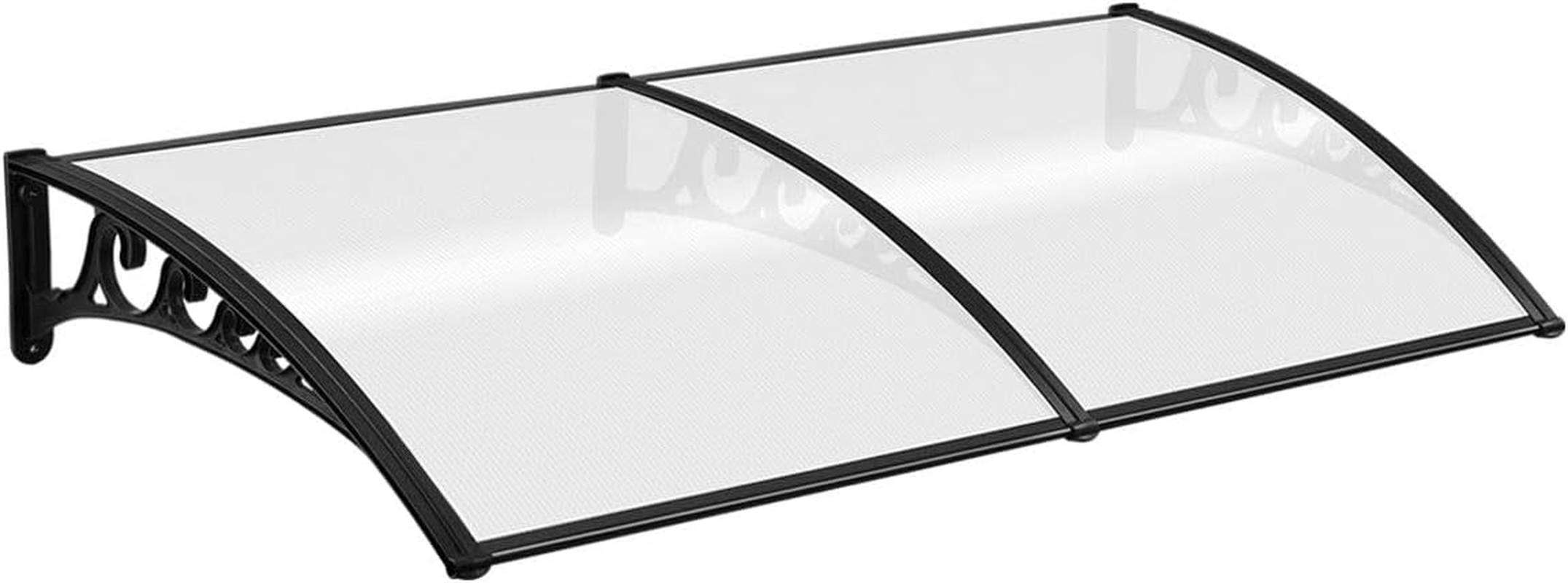 New 2M DIY Window Door Awning House Canopy Patio UV Rain Cover Sun Shade - Brown