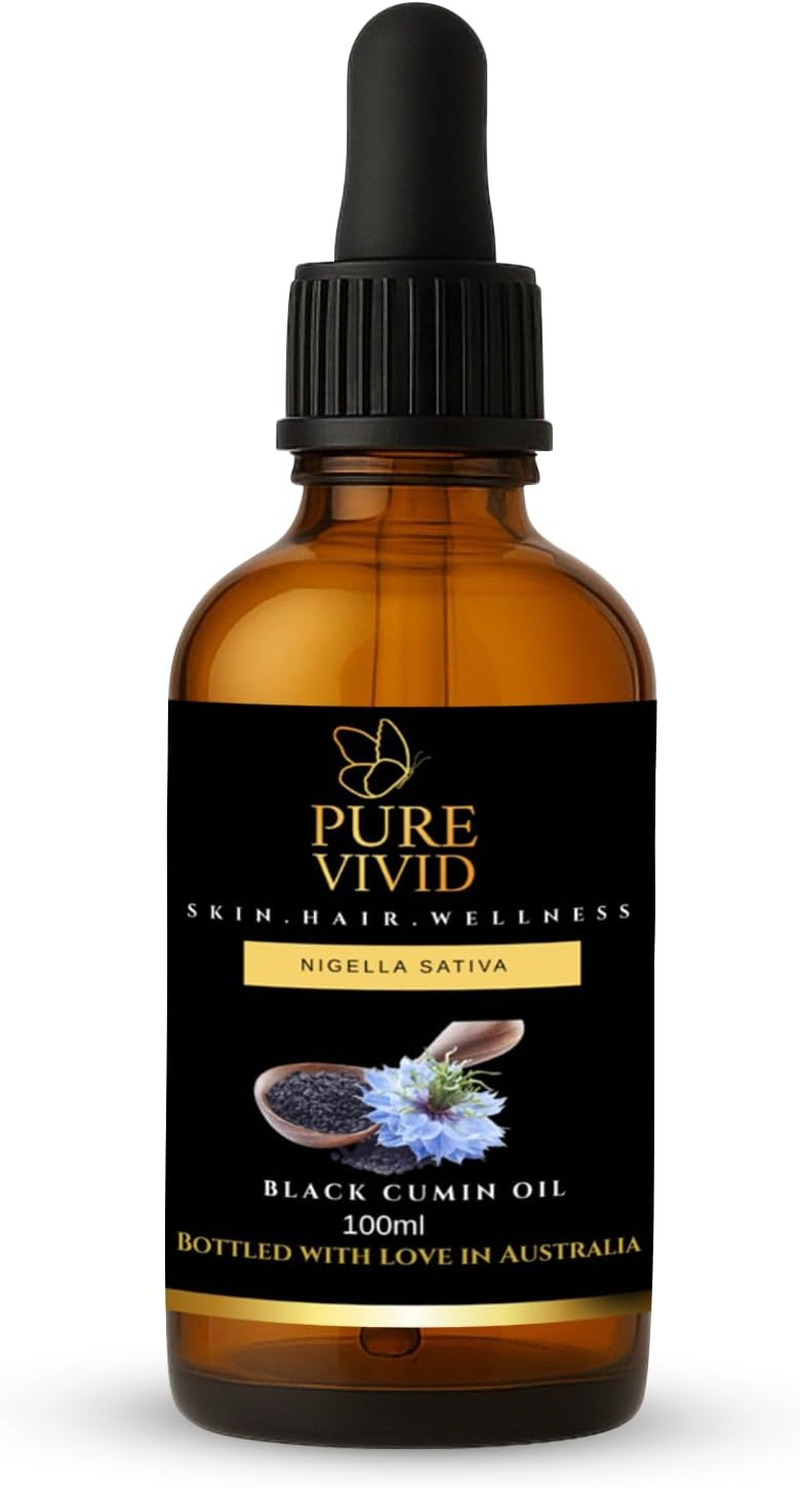 Pure Black Seed Oil (Nigella Sativa) 100Ml &ndash; Cold Pressed Unrefined Black Cumin Oil for Skin & Hair Care, Cosmetic Grade, Unscented image number 5