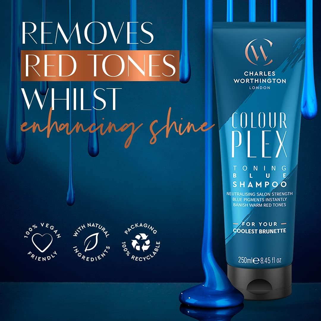 Charles Worthington Toning Blue Shampoo 250Ml image number 4