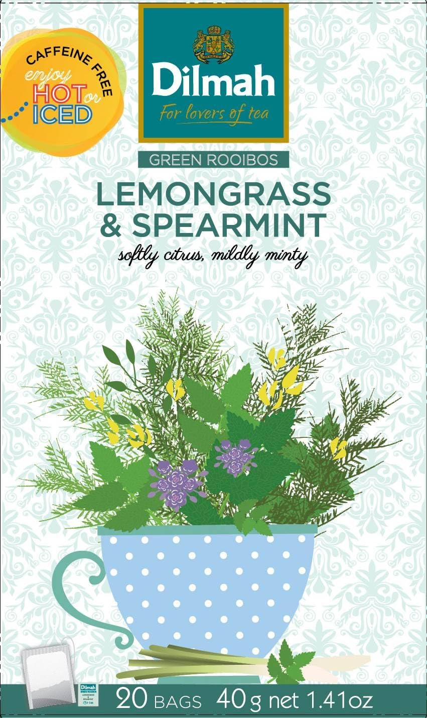 Dilmah Infusions Green Rooibos with Lemongrass and Spearmint, 40 Grams image number 3