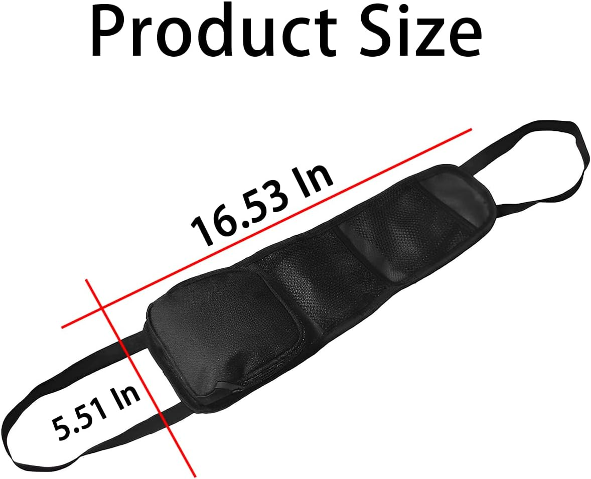 Osilly Car Seat Side Organizer, Auto Seat Storage Hanging Bag, Multifunctional Stuff Holder with Mesh Net Pocket, Hold Phones Wallet Glasses Drink, Interior Accessories for Car, SUV, Truck (2 Pcs) image number 4