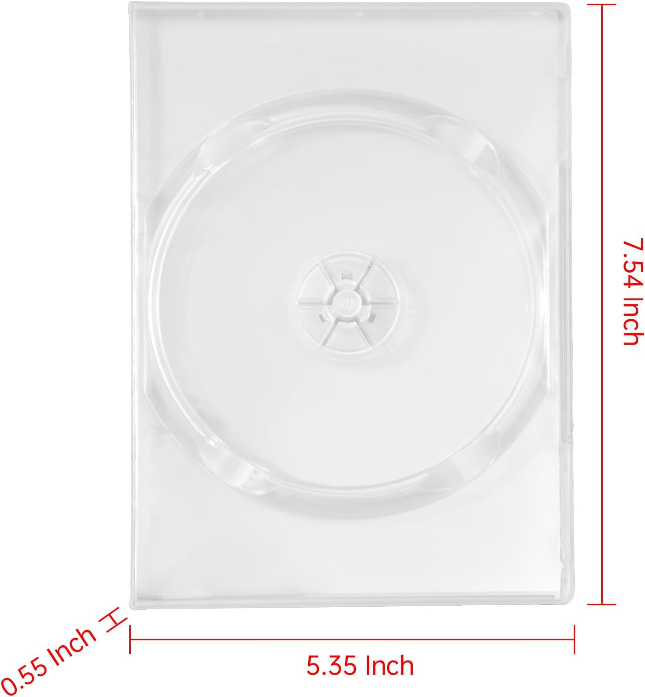 Maxtek 14Mm Clear Standard Double Capacity DVD Case with Outter Clear Sleeve 25 Pieces Pack image number 5