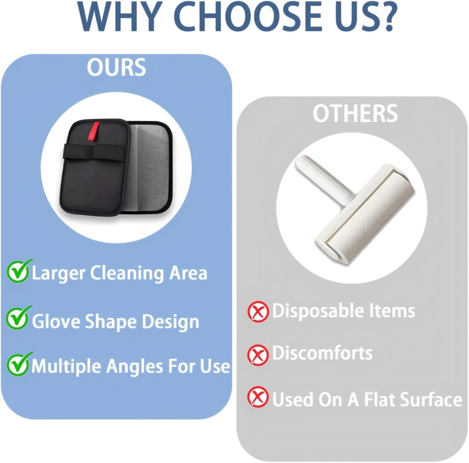 Suytvenxau Pet Hair Remover, Electrostatic Pet Hair Removal Gloves, Reusable Dog Hair Remover Glove for Furniture Carpet Couch Use, Cat Hair Remover Mitt with Adjustable Fit, 1 PCS