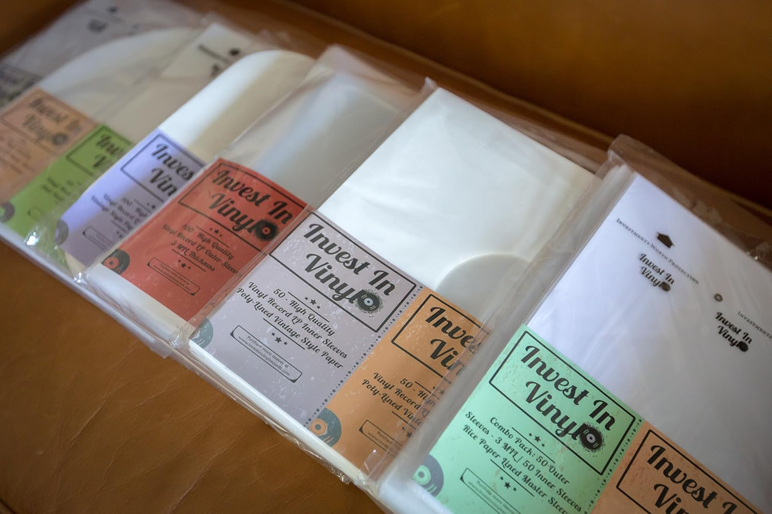 Invest in Vinyl 100 Clear Plastic Protective LP Outer Sleeves 3 Mil. Vinyl Record Sleeves Album Covers 12.75" X 12.5" Provide Your LP Collection with the Proper Protection image number 2