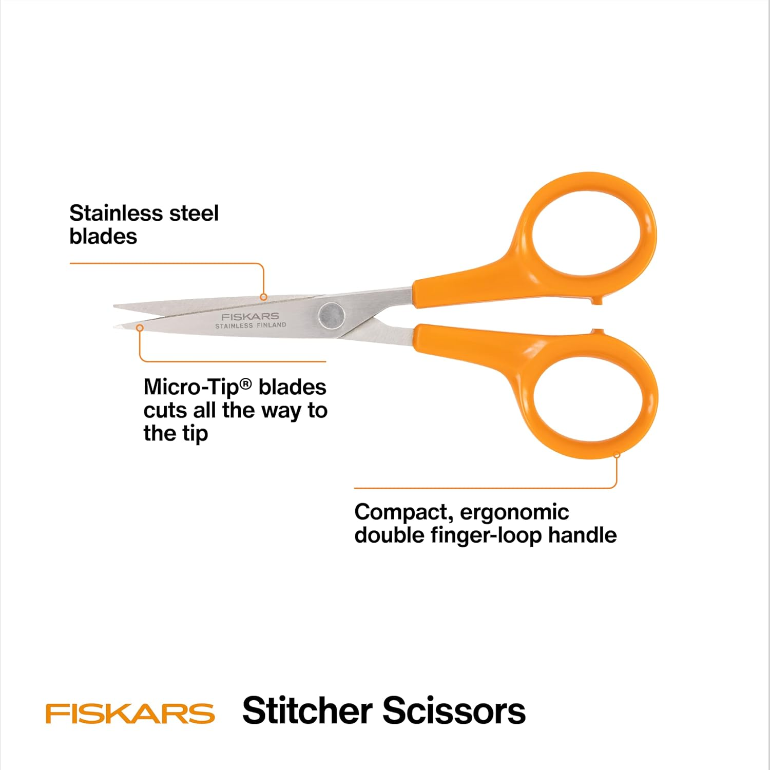 Fiskars Stitcher Scissors (No. 5) image number 6