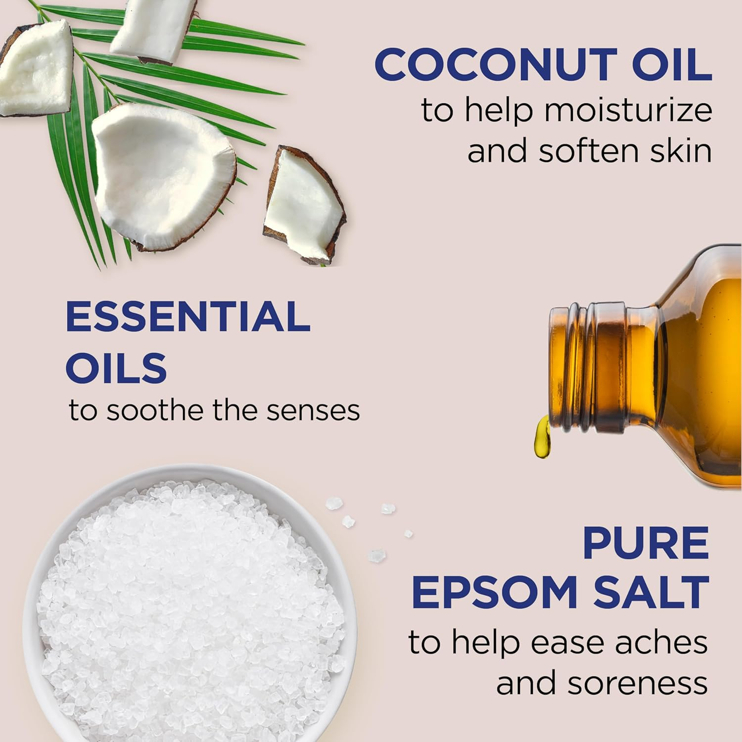 Dr Teal'S Pure Epsom Salt Coconut Oil, 1.36Kg image number 4