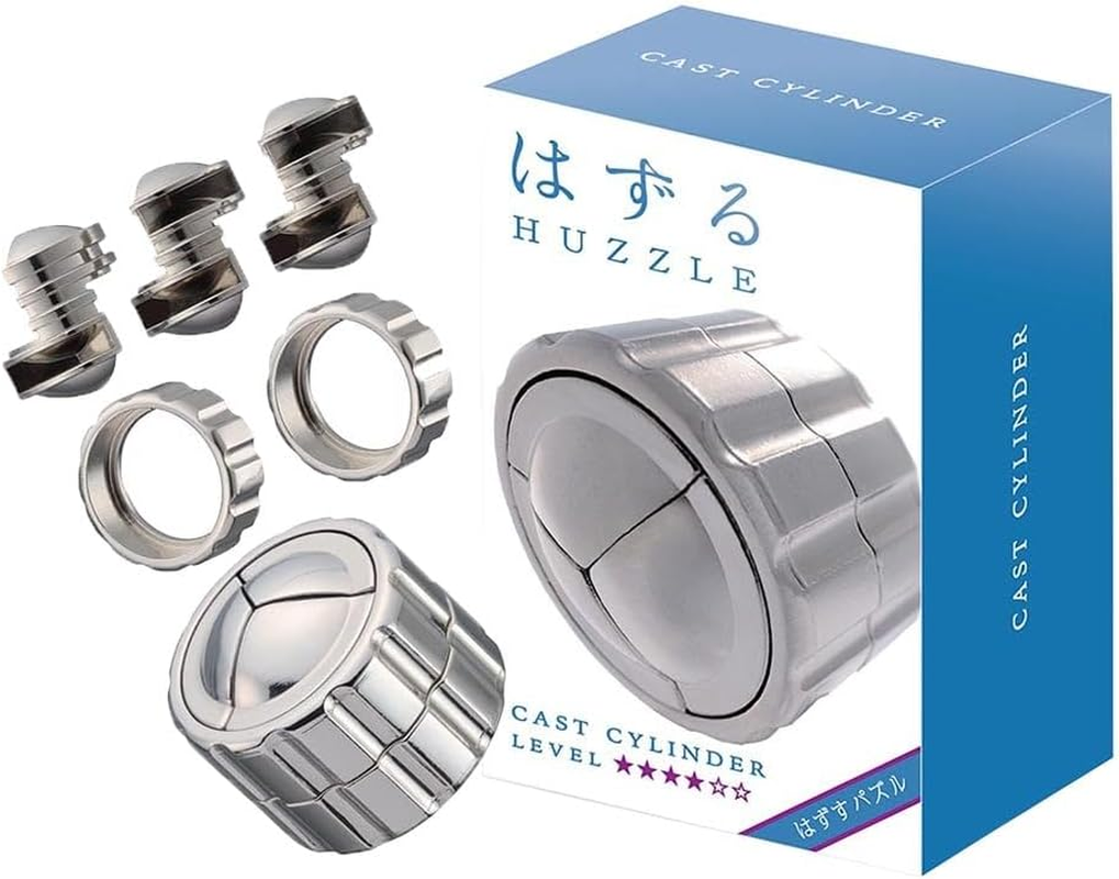 Hanayama Huzzle Level 4 Cast Cylinder Puzzle
