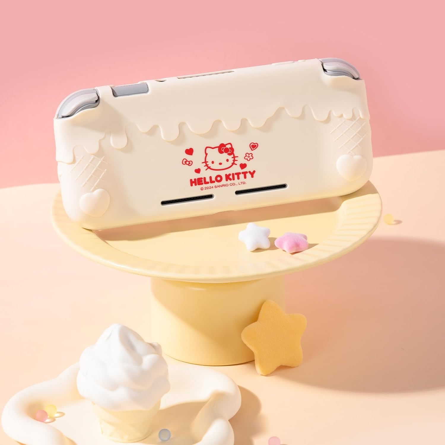 Kuitmor Protective Case for Switch Lite,Anti-Scratch Protective Shell,Soft Silicone Cover Case for Switch Lite 2019 with 2 Thumb Grip Caps image number 4